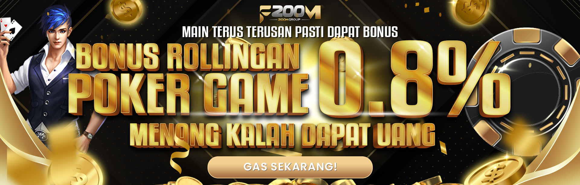 BONUS ROLLINGAN 0.8% (POKER)